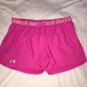 Pink under Armour shorts